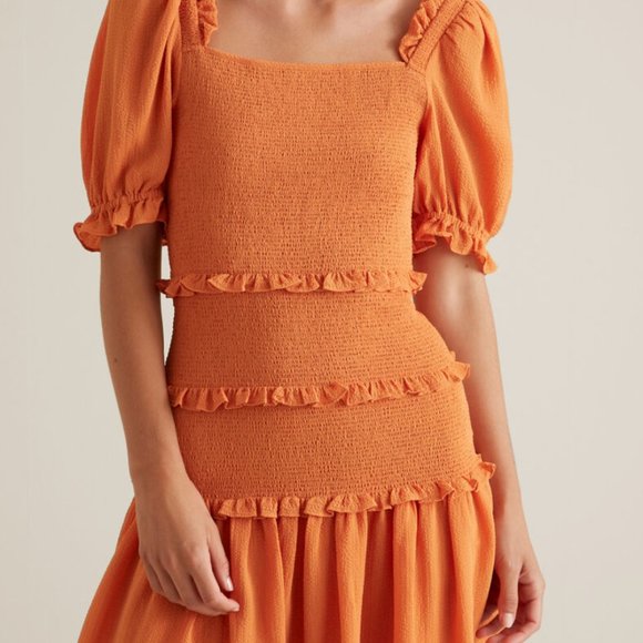 Shirred Mini Dress | Seed Heritage | Size Small | UK 8 - Picture 4 of 4